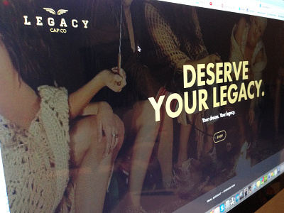 LEGACY // Web layout apparel brand branding gold identity logmark logo retro style texture trend web