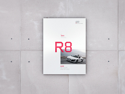 Audi R8 Brochure audi automotive brochure car editorial layout print red type