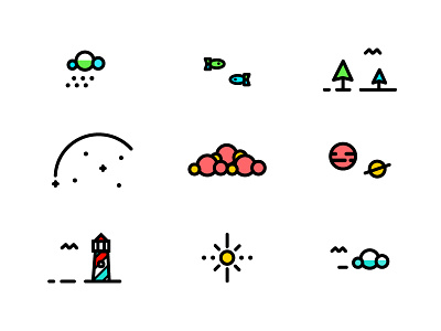 E-X-P-L-O-R-E icons