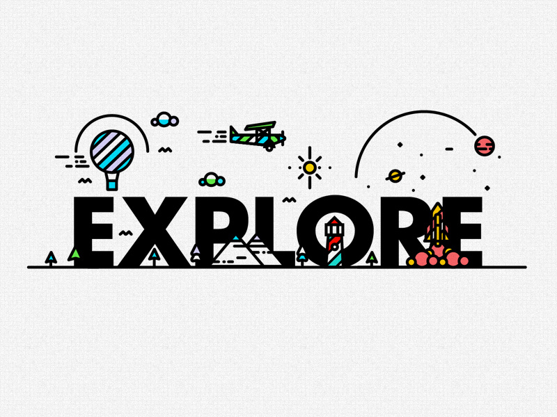 E-X-P-L-O-R-E by MadeByStudioJQ on Dribbble