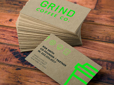 Shifted to Green brand branding businesscard cafe coffee green icon illustration line linework shape stroke