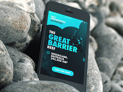 The Reef app branding data interface mobile ui ux vibrant
