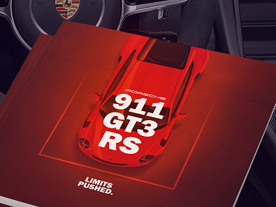 Design doesn't have to be complicated 911 automotive book branding brochure car editorial porsche print red simplistic type