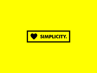 ♥ Simplicity. branding client designer fun logo poster quote type