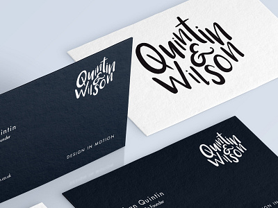 Q&W animation branding identity logo logomark mono motion quintin type wilson