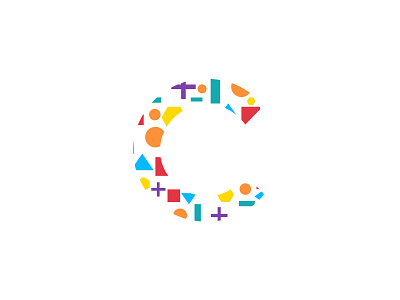 C abstract brand branding color identity logo logomark vibrant