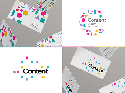 Content Branding abstract brand branding color identity logo logomark vibrant