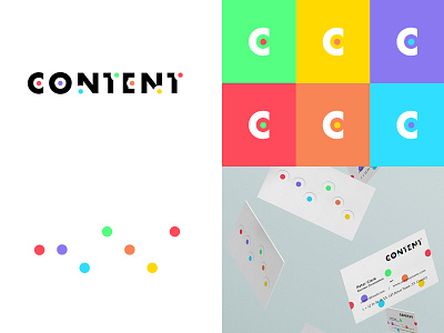 Content Branding abstract brand branding color identity logo logomark vibrant