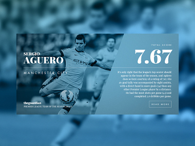 BPL 2014/15 Review // Aguero aguero barclays city color football image premiership soccer stats ui ux web