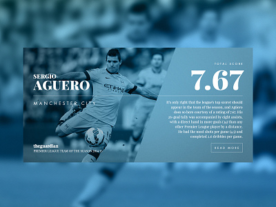 BPL 2014/15 Review // Aguero aguero barclays city color football image premiership soccer stats ui ux web