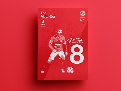 The Mata-Dor art branding football mata nike posters swiss type united