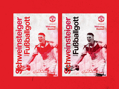 Welcome Schweinsteiger. Fußballgott. art branding football nike posters schweinsteiger swiss type united