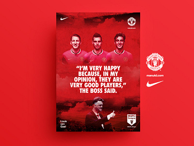 LvG - The Boss art branding football lvg nike posters swiss type united