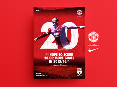 In Wayne Rooney we trust art branding football nike posters rooney swiss type united