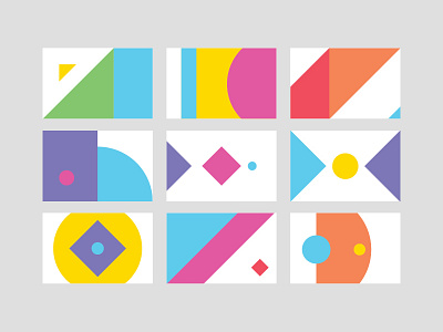 Content Brand Cards abstract brand branding businesscard color colour identity logo logomark vibrant