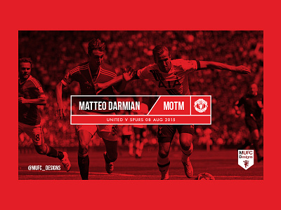MUFC Designs // Matteo Darmian adidas art branding fan art football poster type united