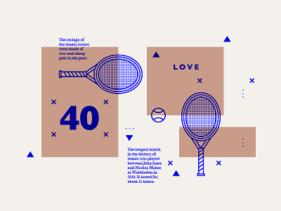 40-Love blue concept icon icons info graphic infographic line social sport stroke tennis