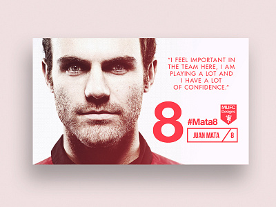 Player Card // Mata8 adidas art branding fan art football infographic poster type united