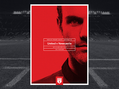 MATCHDAY! United vs Newcastle adidas art branding fan art football mata poster type united