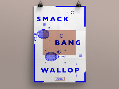 Smack Bang Wallop blue concept icon icons info graphic infographic line poster social sport stroke tennis