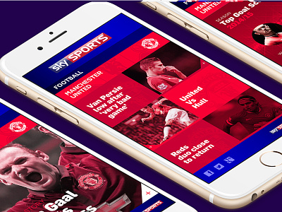 Sky Sports Football // UI Design Concept concept football mobile sky sports sport ui ux