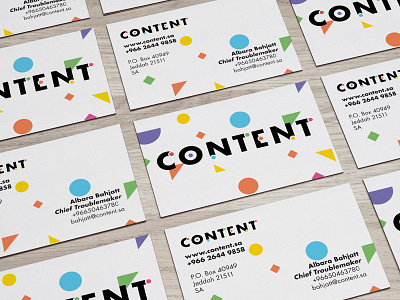 Content Business cards abstract brand branding color colour identity logo logomark pattern vibrant