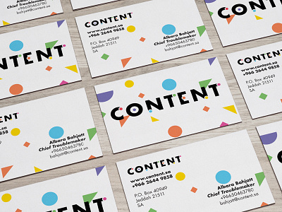 Content Business cards