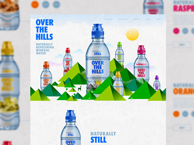Over The Hills // Landing Page branding color identity interface landingpage layout ui ux water web website
