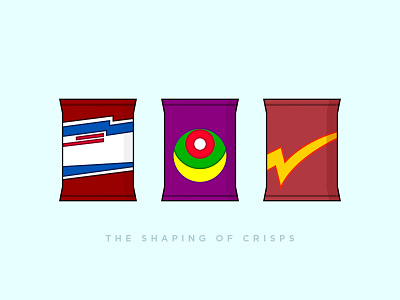 The Shaping of Crisps brand branding crisp icon icons shape vector