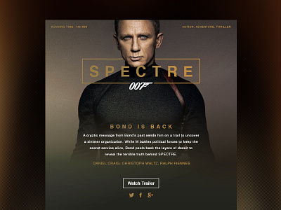 Movie Dashboard // Spectre