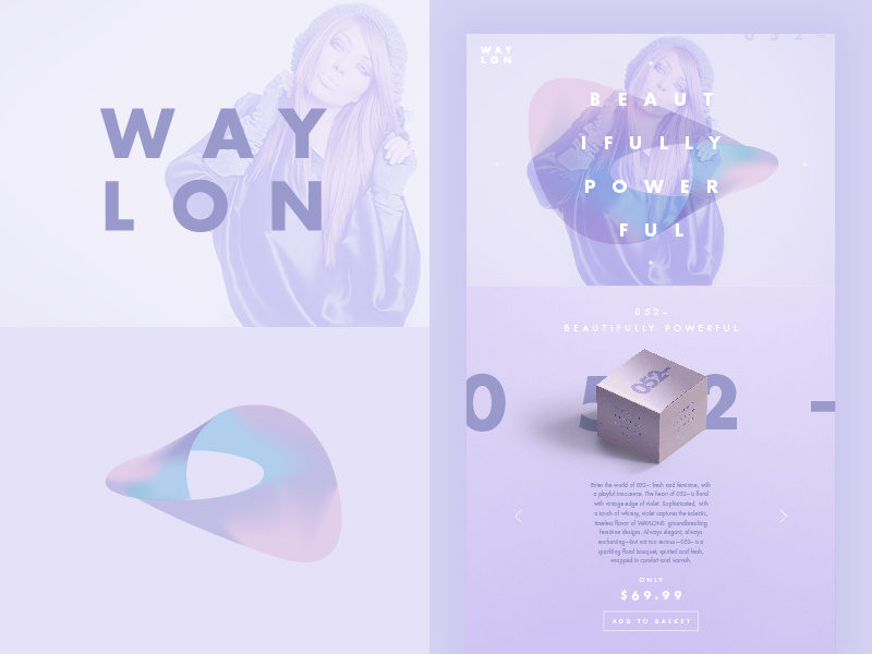 WAYLON – Beautifully Powerful brand type colour color gradient branding identity logo website web online ui
