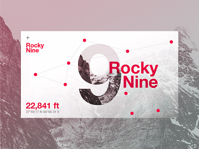RockyNine brand branding identity interface logo mobile planet swiss ui ui clean web
