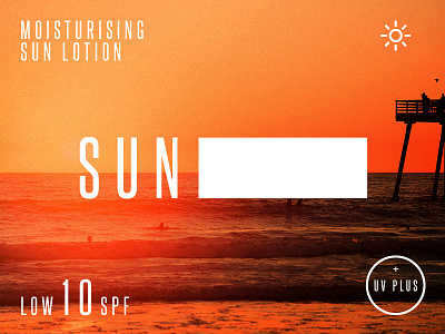 Sun Block brand branding color identity logo logomark summer sun