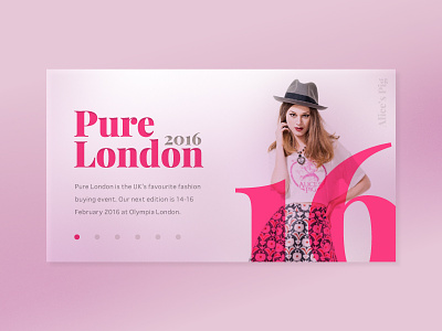 Fashion Dashboard fashion flat menu minimal one page typography ui ux webdesign