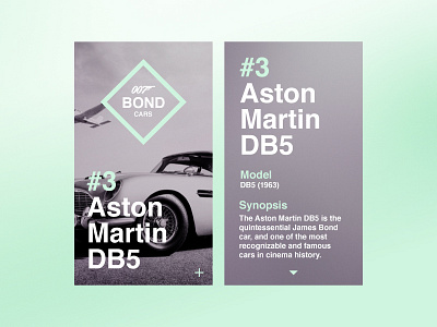 007 Bond Cars Ui automotive bond car cars clean color dashboard data design layout ui