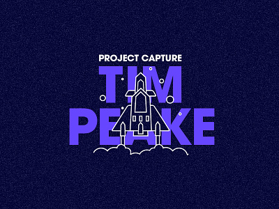 Project Capture cosmos explore icon icon a day illustration rock rocket launch space space shuttle stars