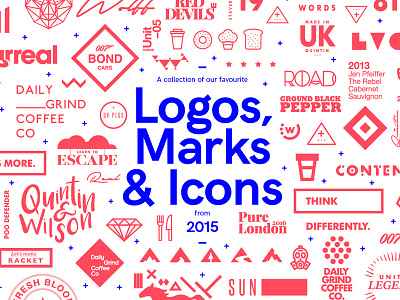 Logos, Marks & Icons // 2015 2015 branding icons illustration logo logos marks type