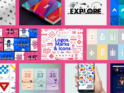 It's worth a shot! Dribbble 2015 Collection branding color dribbble icon logo portfolio shots ui web