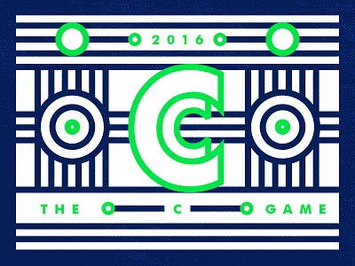 The C Game 2016 design gold letter line stroke texture type typography