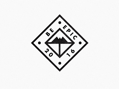 BE EPIC cool graphic mono shapes stroke symbols type