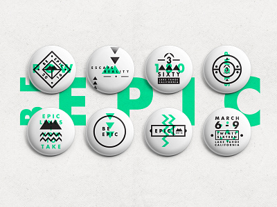 >>> BE EPIC <<< Badges badges epic graphic mono pattern shapes snowboard stroke symbols type