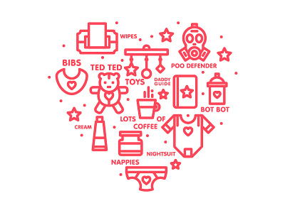Parenthood 2015 baby branding icons illustration logo logos marks parents type