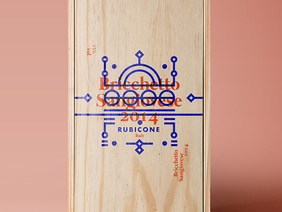 Bricchetto Sangiovese // Wine Box 2016 illustration label layout packaging stroke type wine winebox