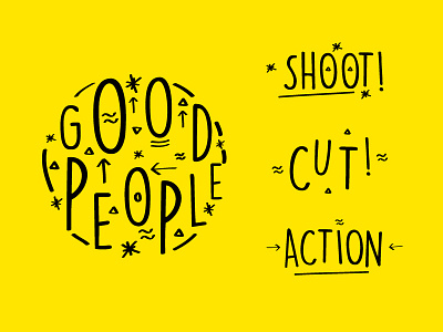 GoodPeople brand branding identity illustration logo logomark type typeface yellow