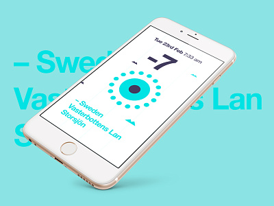 Weather Ui app appdesign flat interface iphone6 shapes swiss ui weather