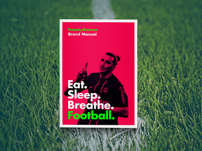 Football Brand Manual brand branding cover football identity layout logo player type