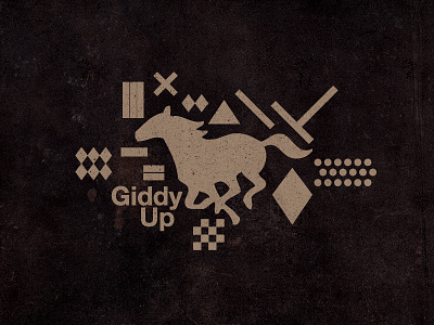 Giddy Up 2015 branding horse icons illustration logo logos marks sport texture type