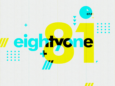 eightyone branding layout logo portfolio self promo swiss texture type typography