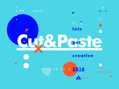 Cut&Paste color creative design freelance layout symbol texture type typography