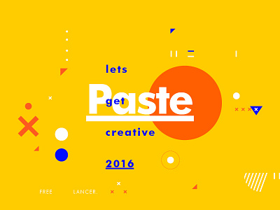 Paste color creative design freelance layout symbol texture type typography